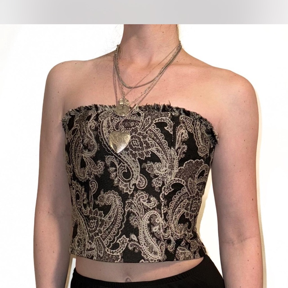 NWOT Princess Polly Jacquard Corset Top